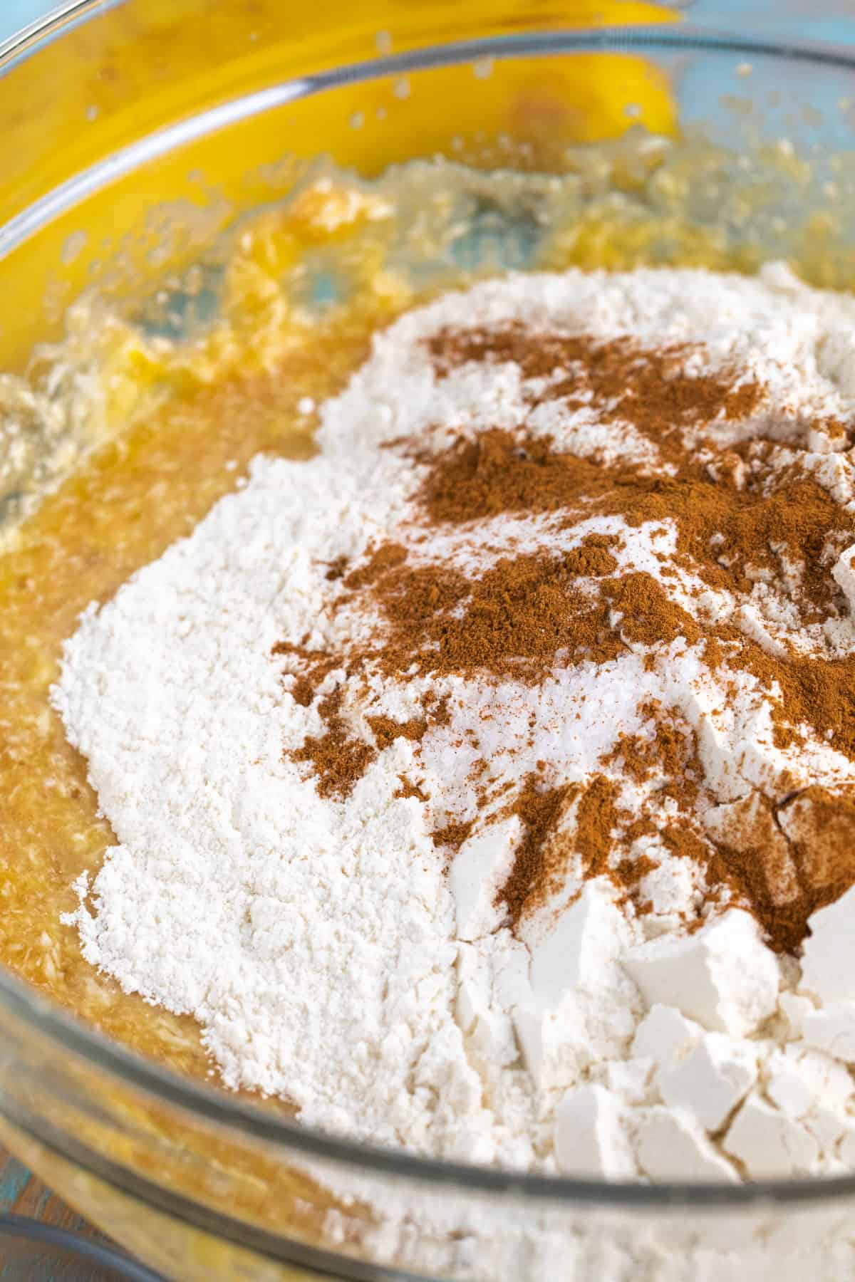 banana oatmeal cookie mixture