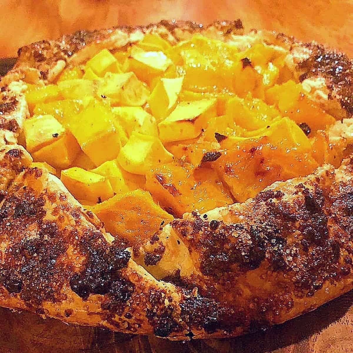 fresh mango galette