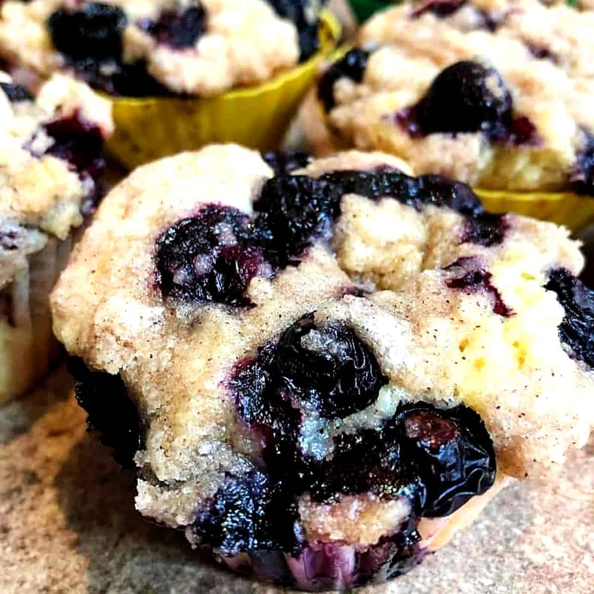 blueberry buckle muffins.