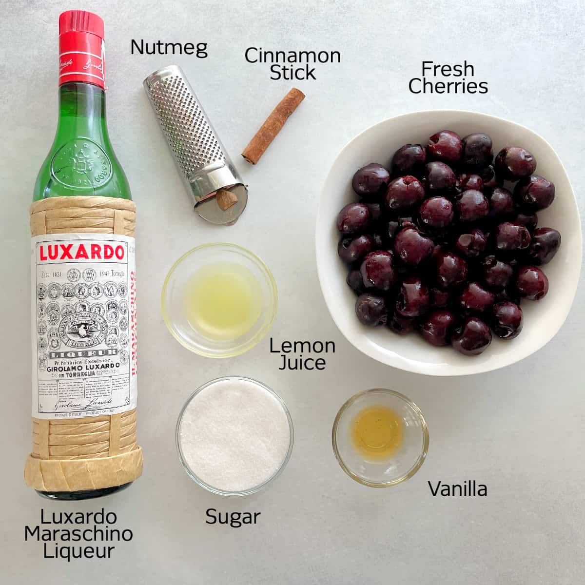 ingredients for maraschino cherries