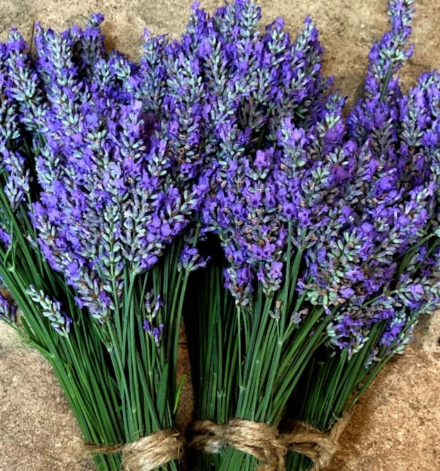 lavender bunches for drying