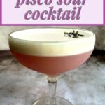 pisco sour with lavender