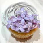 lilac cupcake