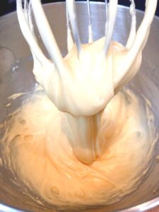 puff pastry batter after whisking with eggs