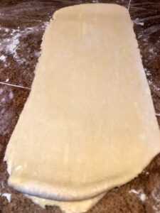 rolled out puff pastry