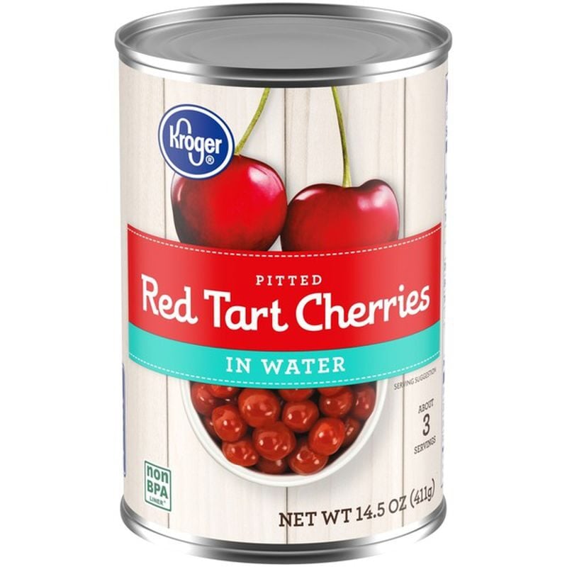 canned sour cherries.