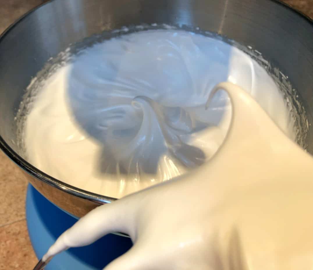 stiff peaks in meringue.