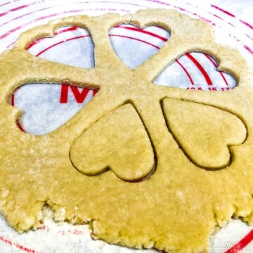 sugar cookie heart cutout