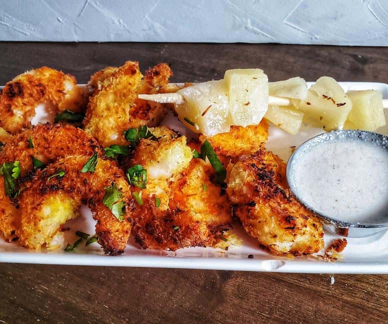 air fryer whole 30 coconut shrimp with dipping sauce