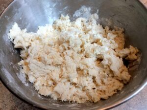 pie crust dough with water added