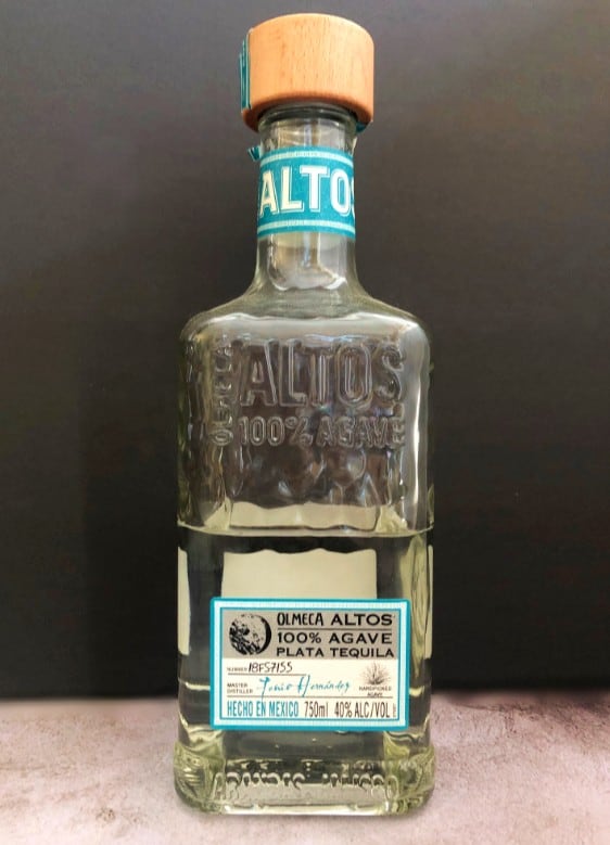 a bottle of altos tequila 