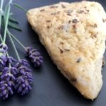lavender scone with fresh lavender