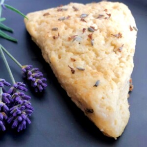 lavender sourdough discard scone