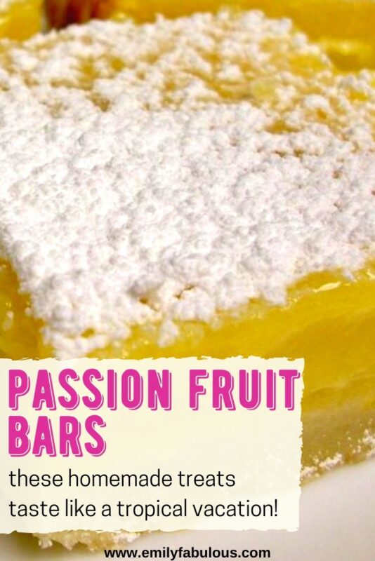 passion fruit bar recipe