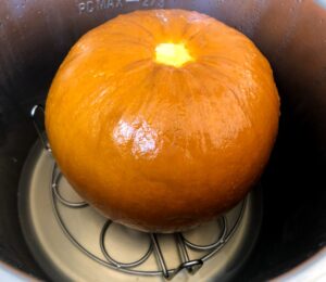 pumpkin in instant pot after cooking