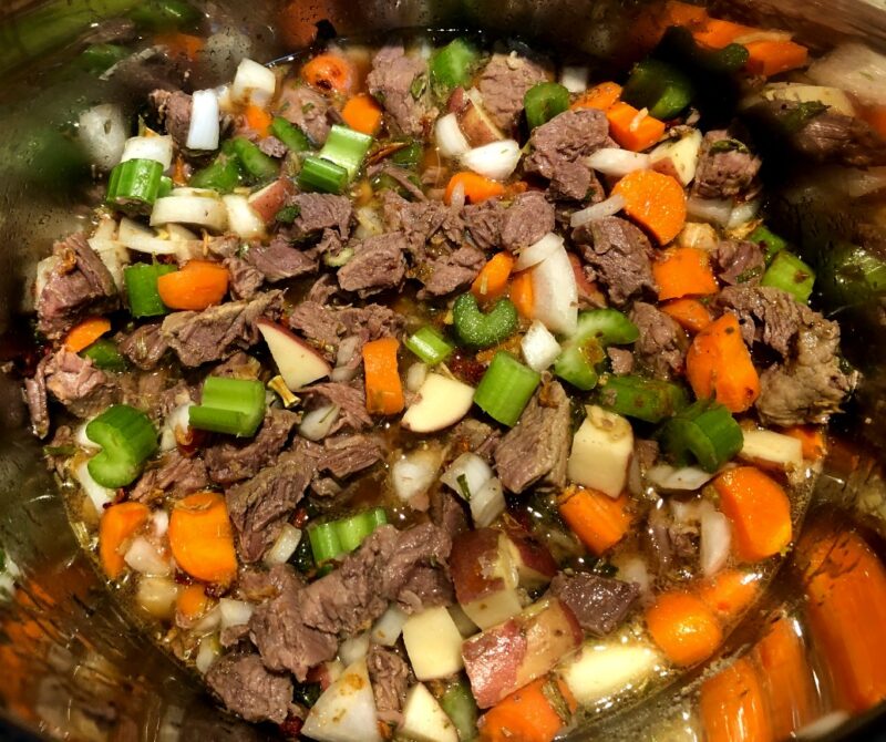 beef stew in the instant pot.