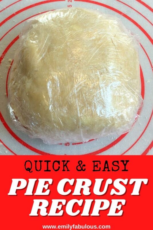 pie crust wrapped in plastic wrap