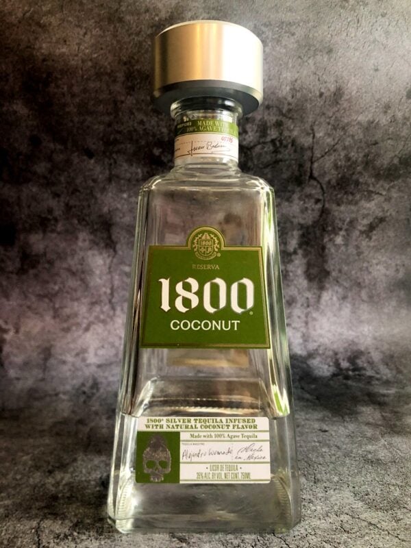 1800 coconut tequila bottle.