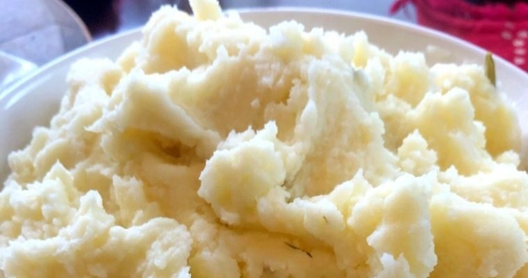Instant Pot Mashed Potatoes with Garlic Herb Butter