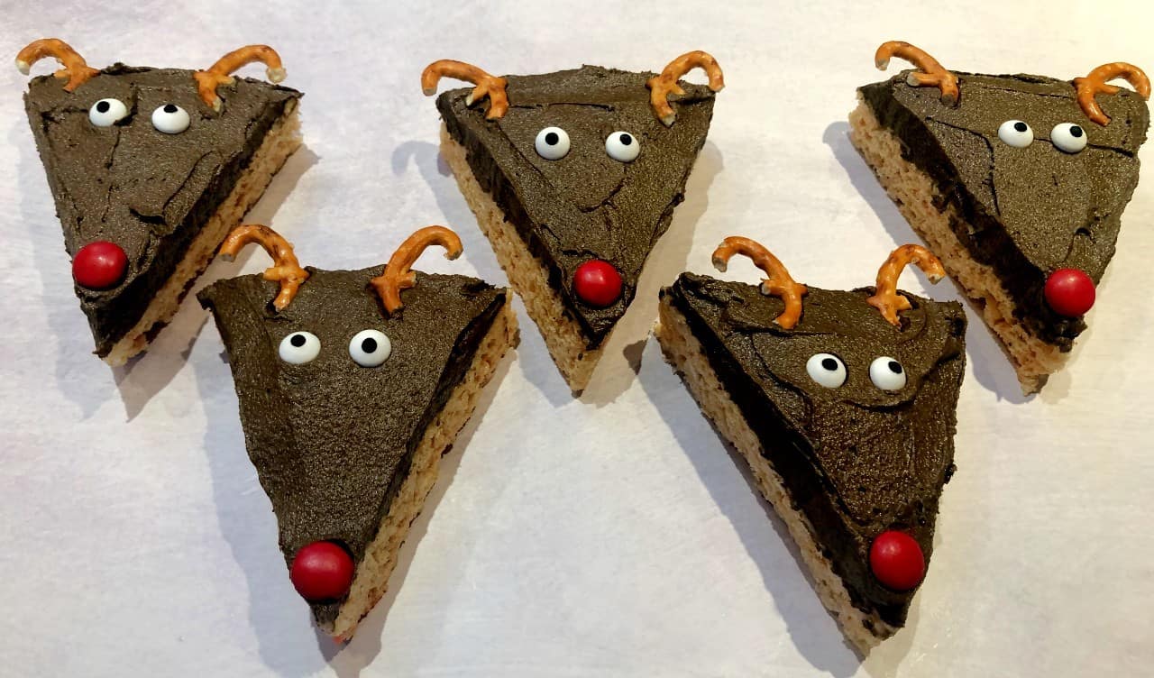 reindeer rice krispie treats.