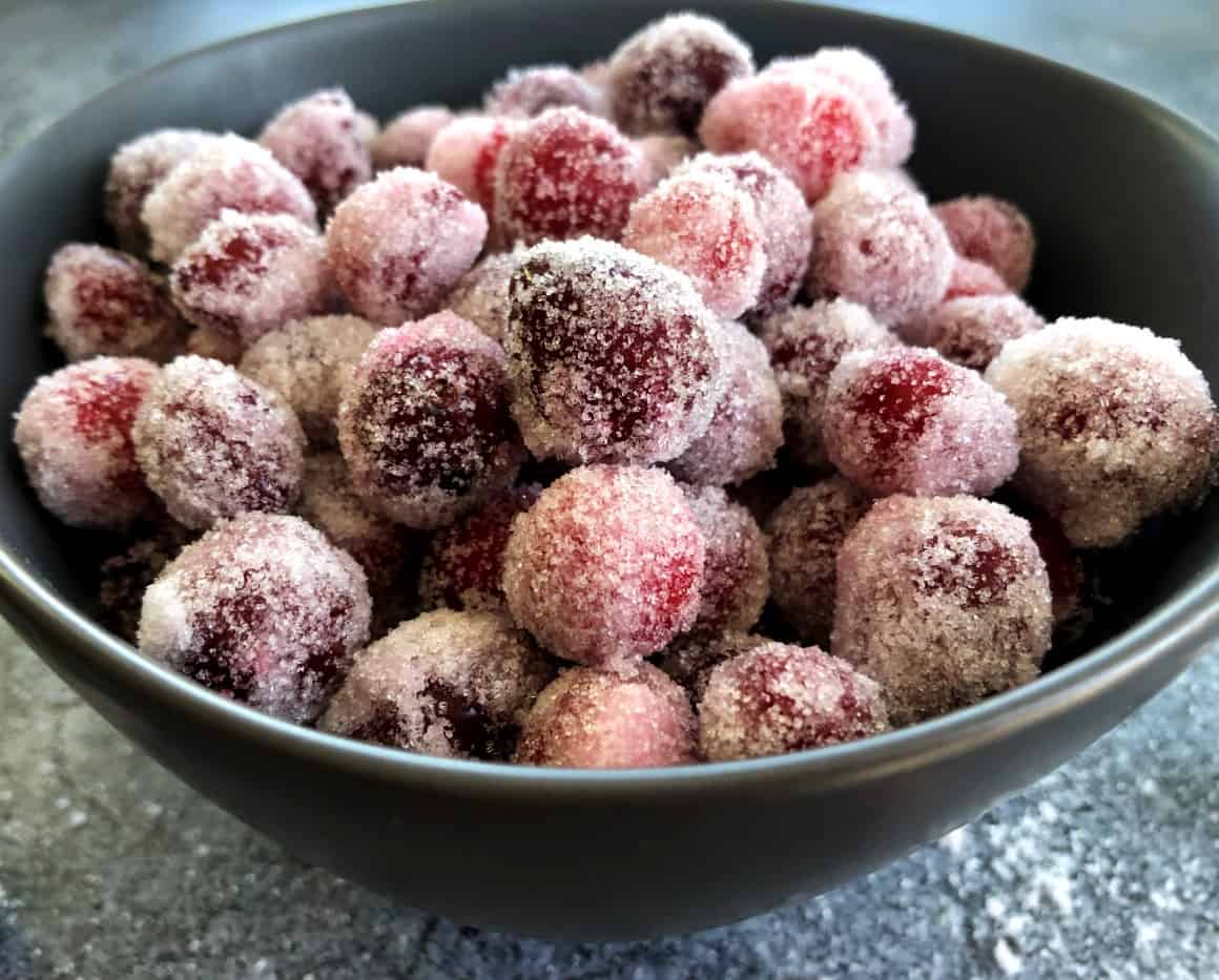 Boozy Sugared Cranberries-image
