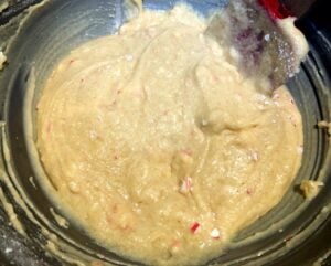 candy cane cupcake batter