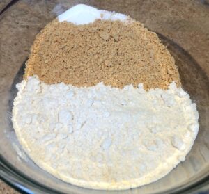 dry ingredients for graham cracker cups
