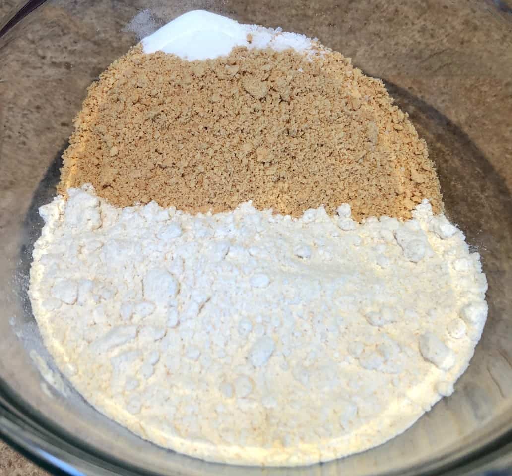dry ingredients for graham cracker cups.