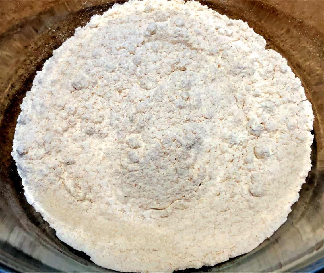 dry ingredients for chai muffins.