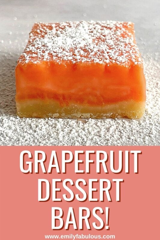 a grapefruit dessert bar