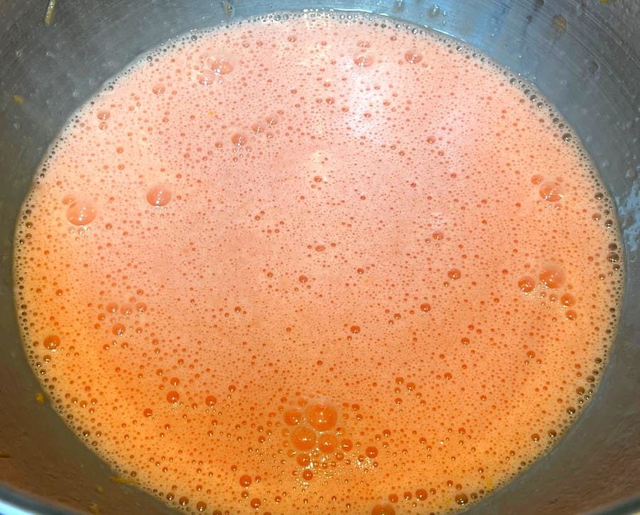 grapefruit bar filling with pink food coloring added.