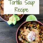 two bowl of tortilla soup