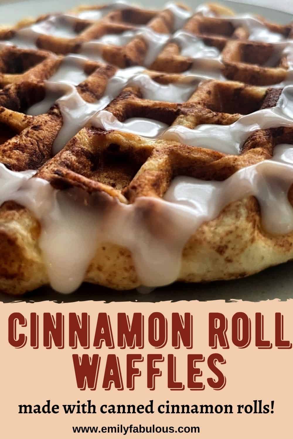 cinnamon roll waffle