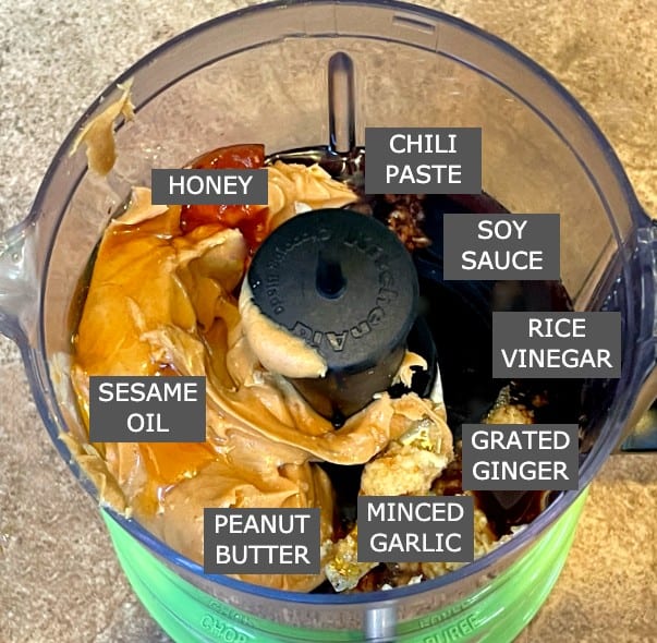 ingredients for peanut sauce