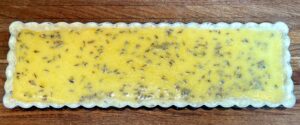lemon lavender tart before baking