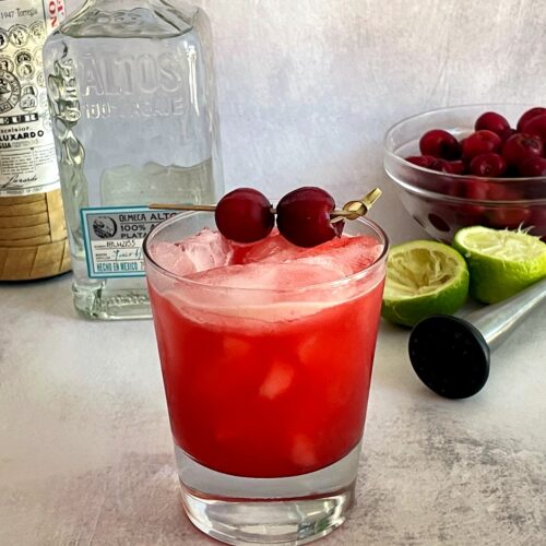 cherry margarita with tequila and maraschino liqueur