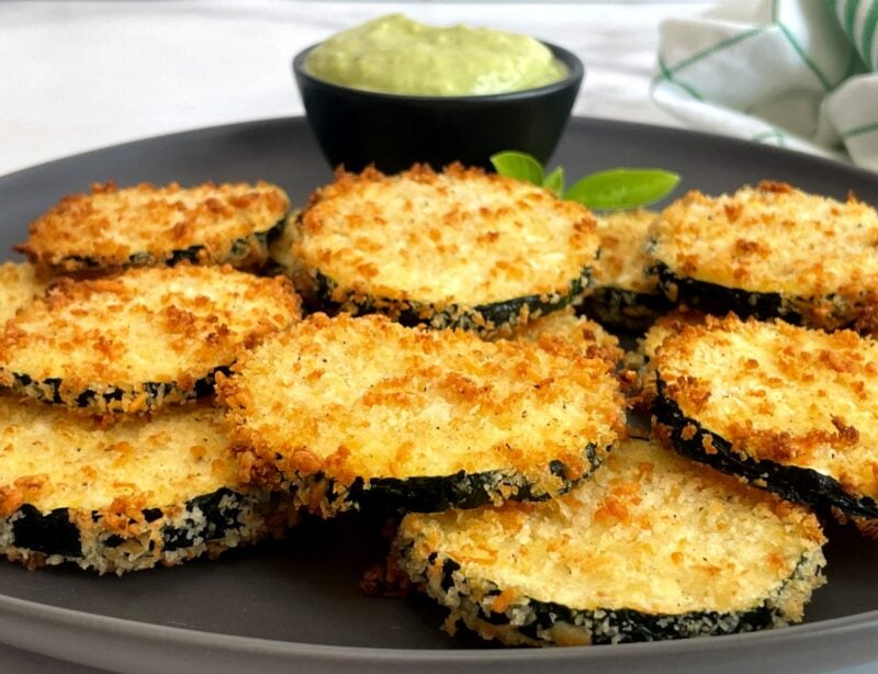 fried zucchini with ranch dipping sauce