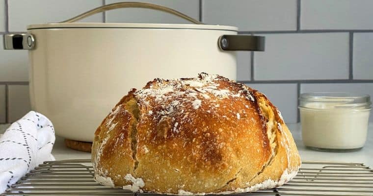 Dutch Oven Sourdough Bread - EmilyFabulous