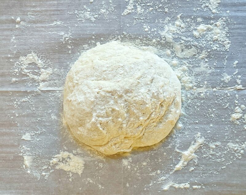 dutch oven sourdough resting in a ball