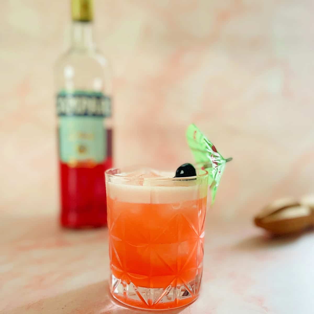 tiki gin cocktail with Campari