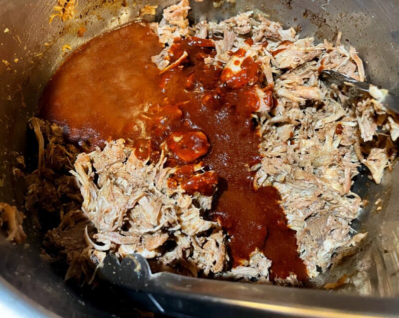red chile sauce with pork in instant pot