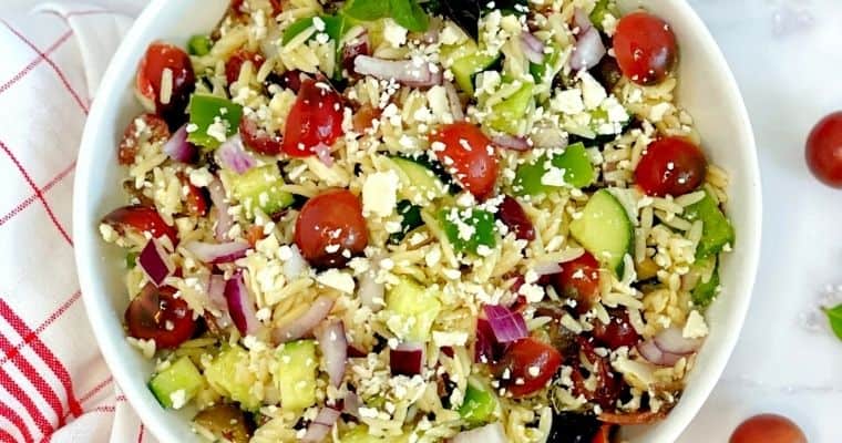 Lemon Orzo Pasta Salad