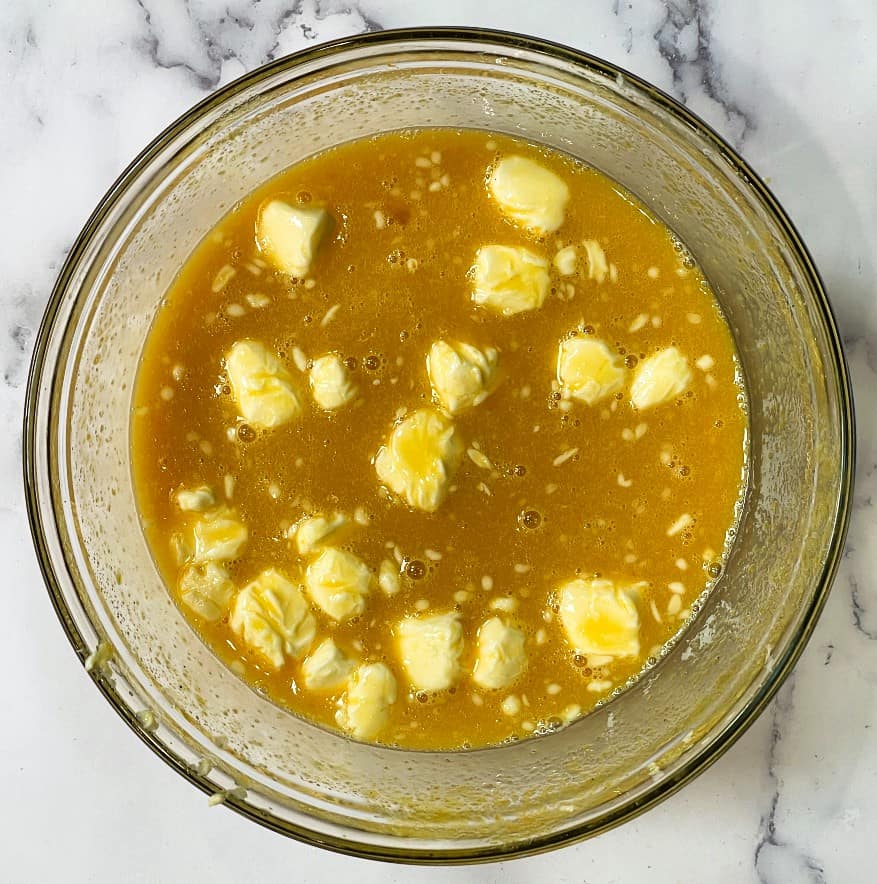 passion fruit curd after microwave.