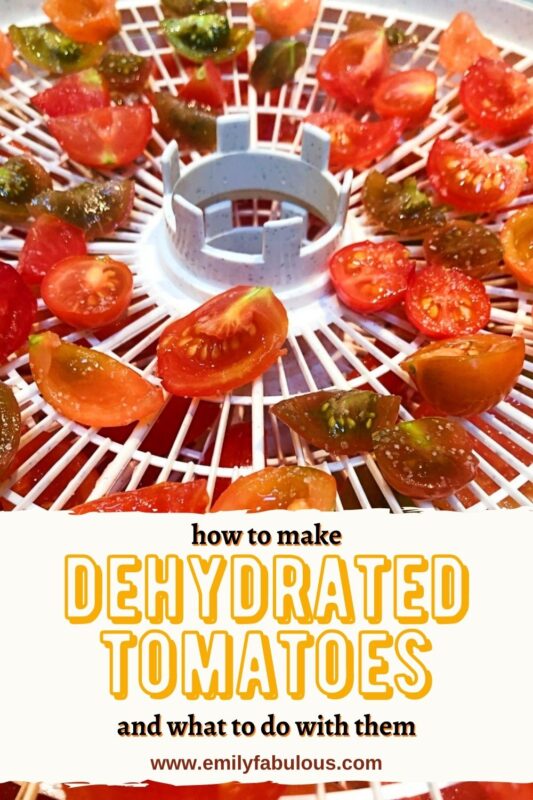 Dehydrated tomatoes recipe
