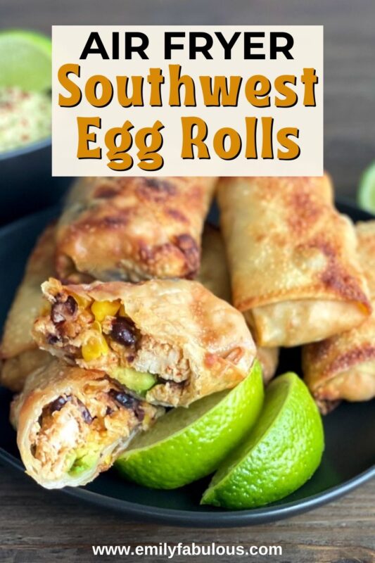 air fryer southwest egg rolls recipe