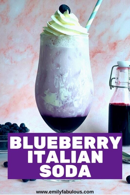 Blueberry Italian Soda recipe