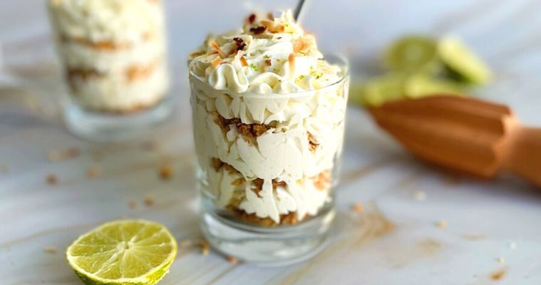 Lime and Coconut Cheesecake Parfaits