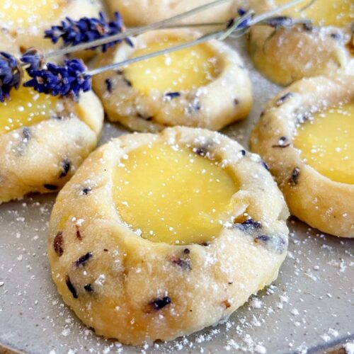 lavender lemon curd cookies
