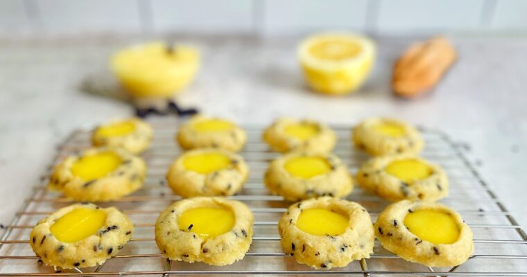 Lavender Lemon Curd Cookies