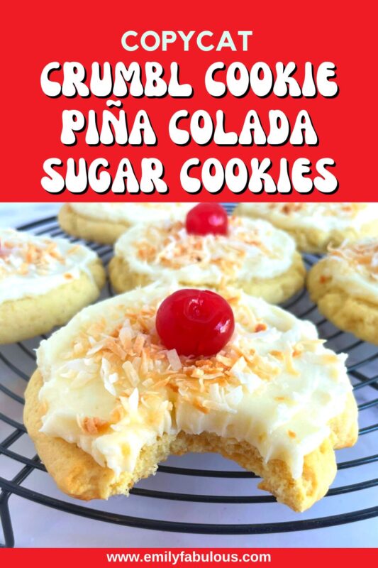Crumble Pina Colada Cookie Copycat Recipe